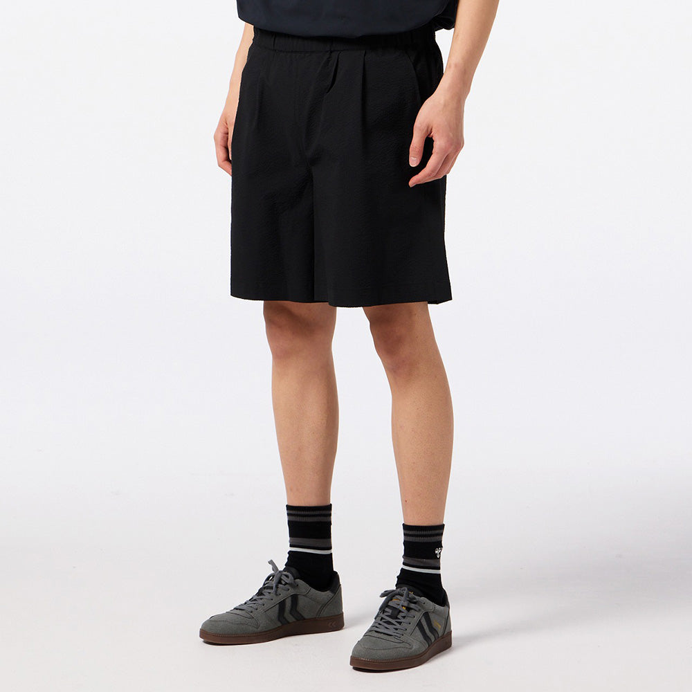 ヒュンメル PLAY シアサッカーハーフパンツ hummel PLAY SEERSUCKER HALF PANTS ブラック メンズ パンツ HAW4237HP-90