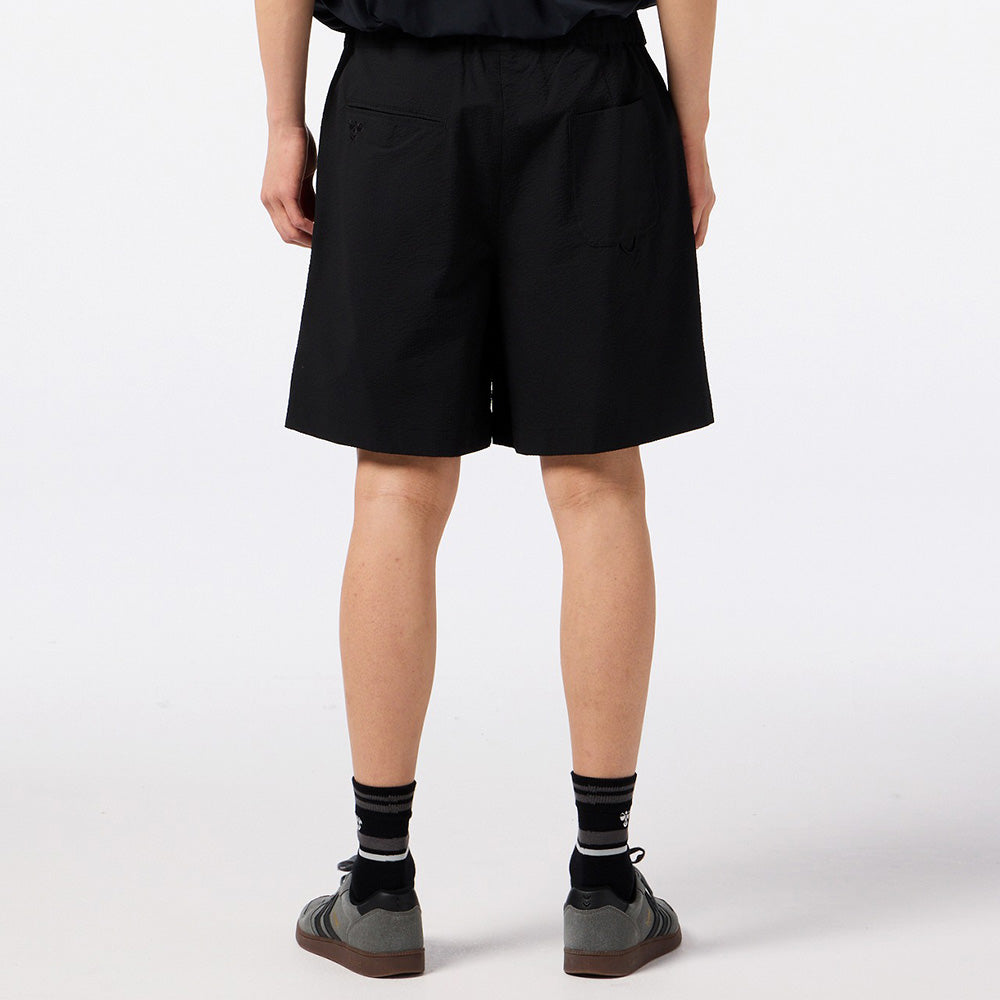 ヒュンメル PLAY シアサッカーハーフパンツ hummel PLAY SEERSUCKER HALF PANTS ブラック メンズ パンツ HAW4237HP-90