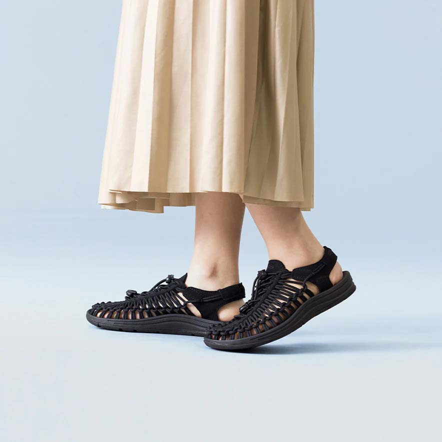 キーン ウィメンズ ユニーク KEEN UNEEK W-Black/Black レディース サンダル 1014099