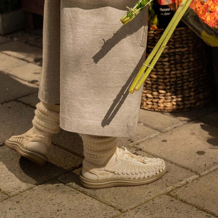 キーン ウィメンズ ユニーク KEEN UNEEK W-White Cap/Cornstalk レディース サンダル 1018698