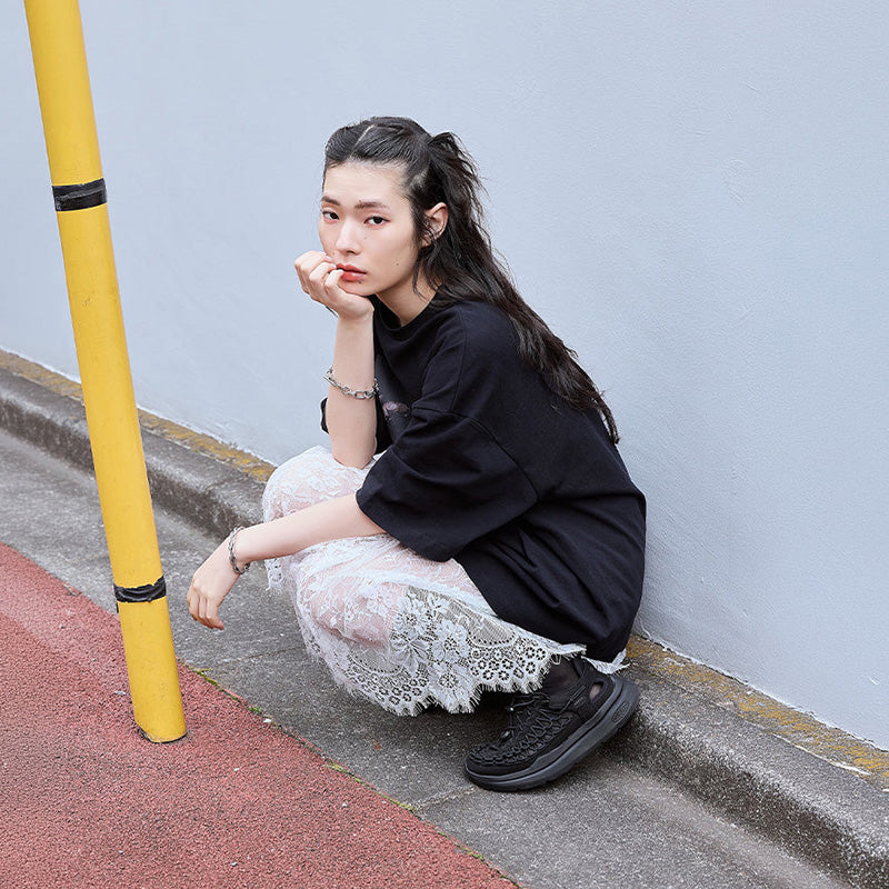キーン ユニーク ダブルケー KEEN UNEEK WK BLACK/BLACK レディース サンダル 1030269