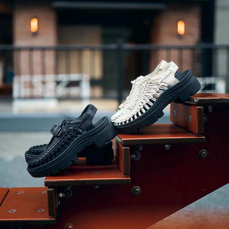 キーン ユニーク ピーエルティー KEEN UNEEK PLT BIRCH SMOOTH LEA レディース サンダル 1031884