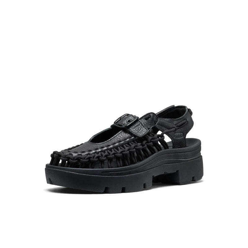 キーン ユニーク ピーエルティー メリージェーン KEEN UNEEK PLT MARY JANE BLACK SMOOTH LEA レディース サンダル 1032210