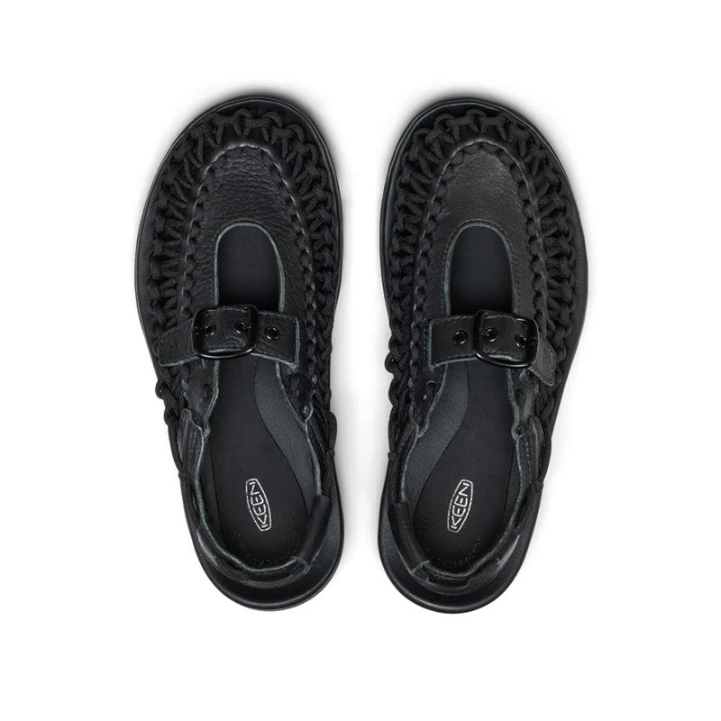 キーン ユニーク ピーエルティー メリージェーン KEEN UNEEK PLT MARY JANE BLACK SMOOTH LEA レディース サンダル 1032210