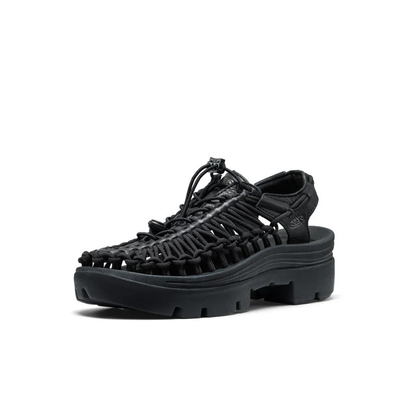 キーン ユニーク ピーエルティー KEEN UNEEK PLT BLACK SMOOTH LEA レディース サンダル 1032211