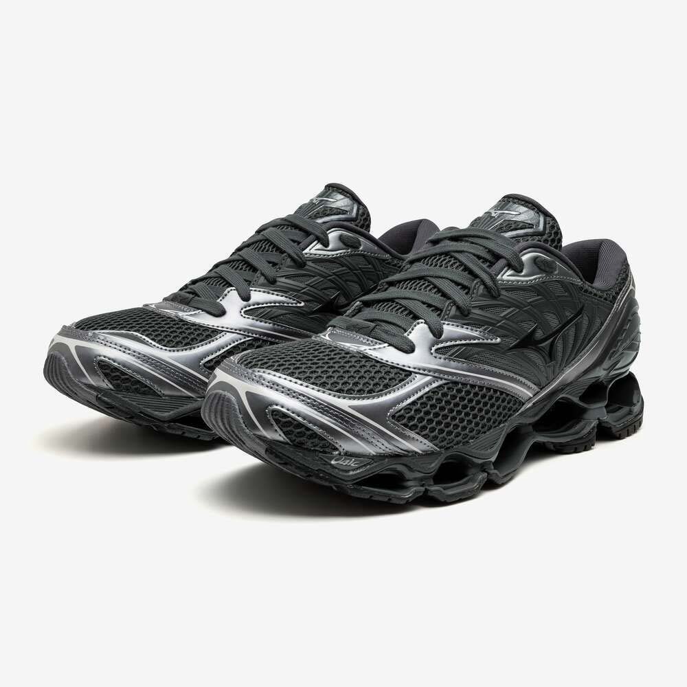 ミズノ MIZUNO WAVE PROPHECY LS ブラック×ブラック×メタリックグレー メンズ レディース スニーカー D1GA251103