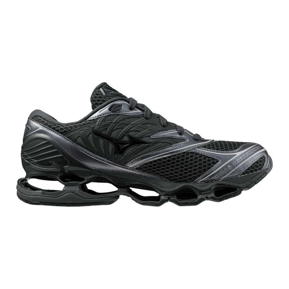 ミズノ MIZUNO WAVE PROPHECY LS ブラック×ブラック×メタリックグレー メンズ レディース スニーカー D1GA251103