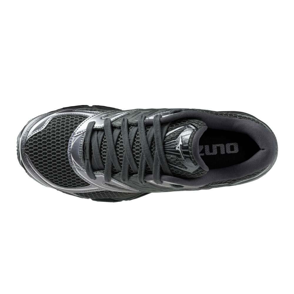 ミズノ MIZUNO WAVE PROPHECY LS ブラック×ブラック×メタリックグレー メンズ レディース スニーカー D1GA251103