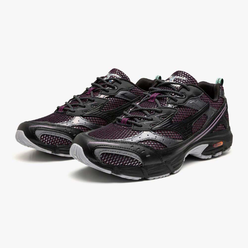 ミズノ MIZUNO MXR パープル×ブラック×ダークグレー メンズ スニーカー SPACE PACK D1GA256101