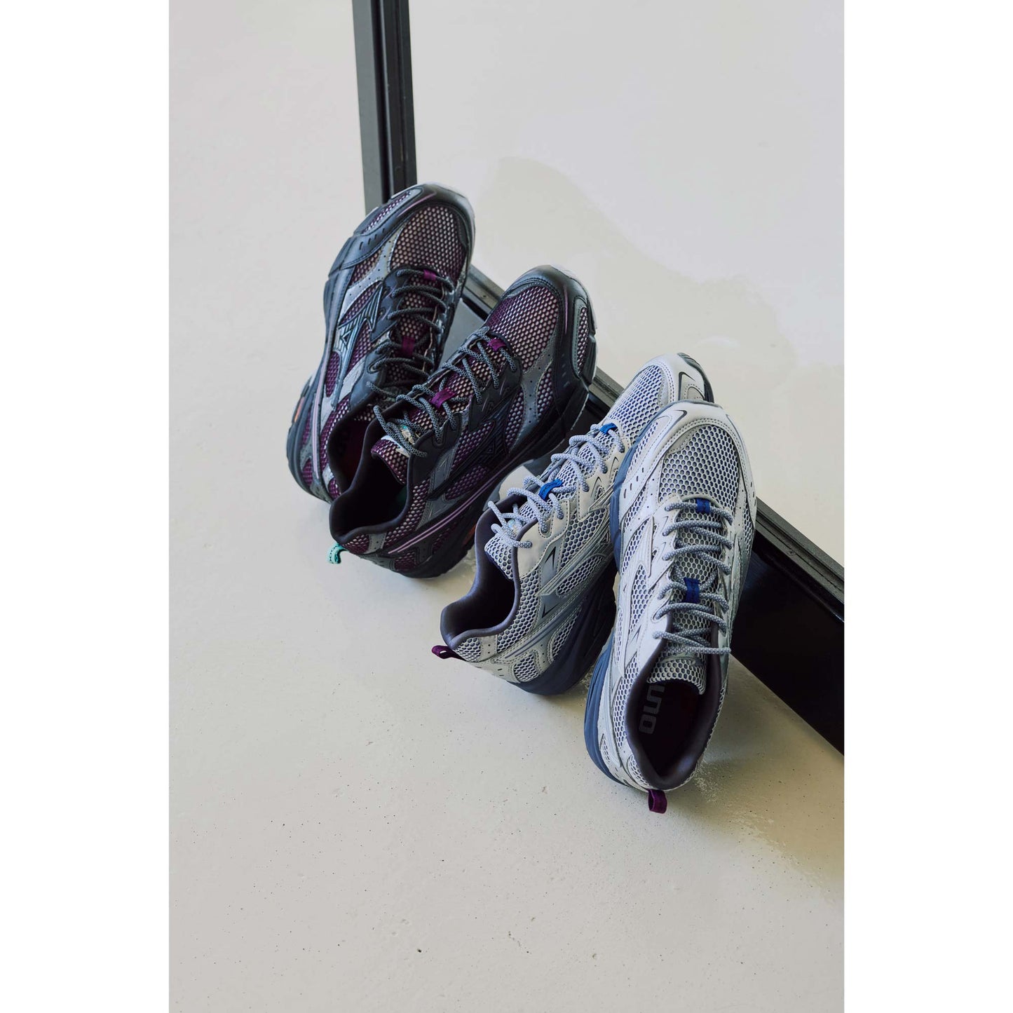 ミズノ MIZUNO MXR パープル×ブラック×ダークグレー メンズ スニーカー SPACE PACK D1GA256101