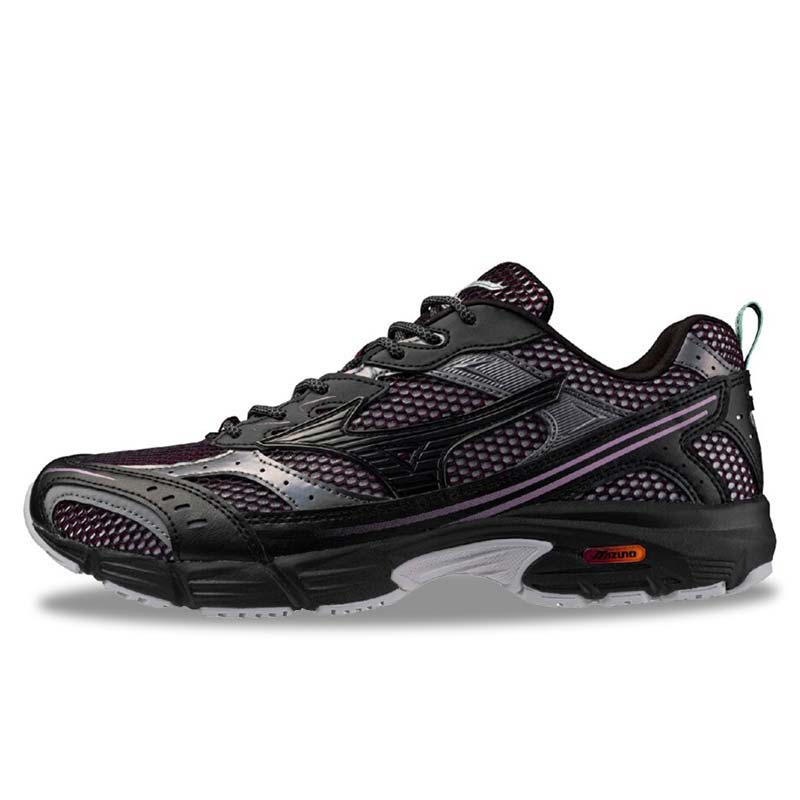 ミズノ MIZUNO MXR パープル×ブラック×ダークグレー メンズ スニーカー SPACE PACK D1GA256101