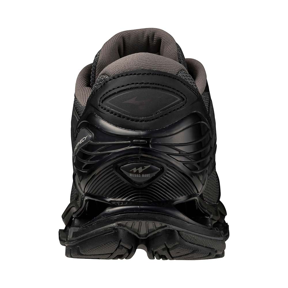 ミズノ MIZUNO WAVE PROPHECY LS グレー×ブラック×ダークグレー メンズ スニーカー D1GA333705
