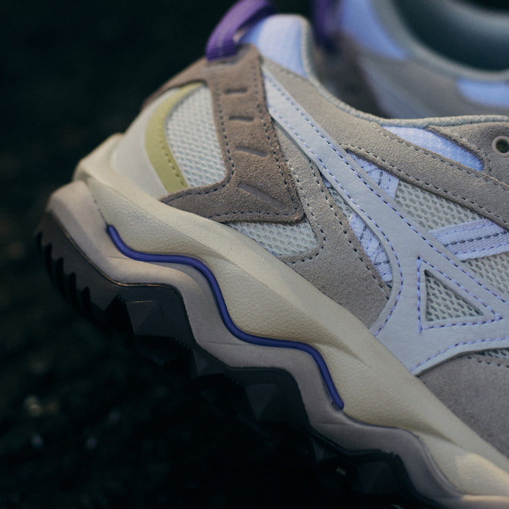 ミズノ MIZUNO WAVE MUJIN TL ライトベージュ×ホワイト×パープル メンズ スニーカー D1GA251301