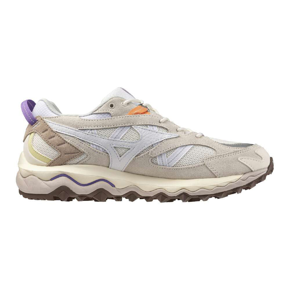 ミズノ MIZUNO WAVE MUJIN TL ライトベージュ×ホワイト×パープル メンズ スニーカー D1GA251301
