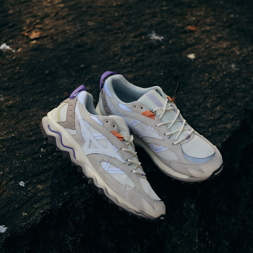 ミズノ MIZUNO WAVE MUJIN TL ライトベージュ×ホワイト×パープル メンズ スニーカー D1GA251301