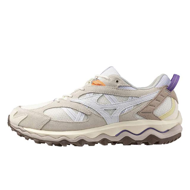 ミズノ MIZUNO WAVE MUJIN TL ライトベージュ×ホワイト×パープル メンズ スニーカー D1GA251301