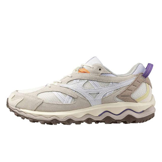 ミズノ MIZUNO WAVE MUJIN TL ライトベージュ×ホワイト×パープル メンズ スニーカー D1GA251301