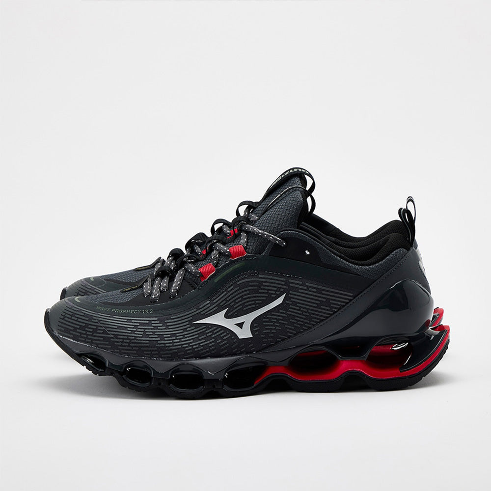 ミズノ ウエーブプロフェシー 13.2 MIZUNO WAVE PROPHECY 13.2 03:ダークグレー×シルバー×レッド メンズ スニーカー D1GA260503