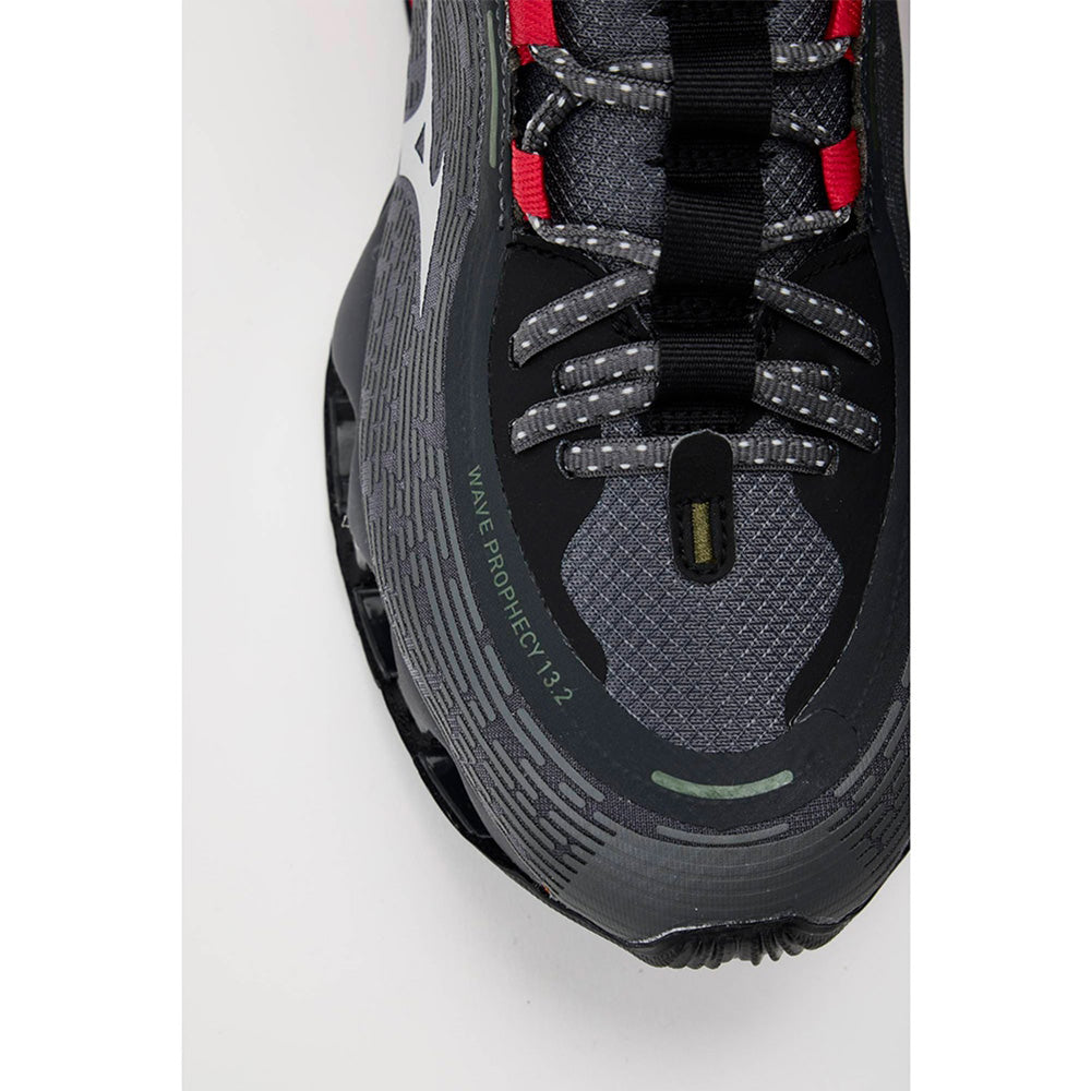 ミズノ ウエーブプロフェシー 13.2 MIZUNO WAVE PROPHECY 13.2 03:ダークグレー×シルバー×レッド メンズ スニーカー D1GA260503