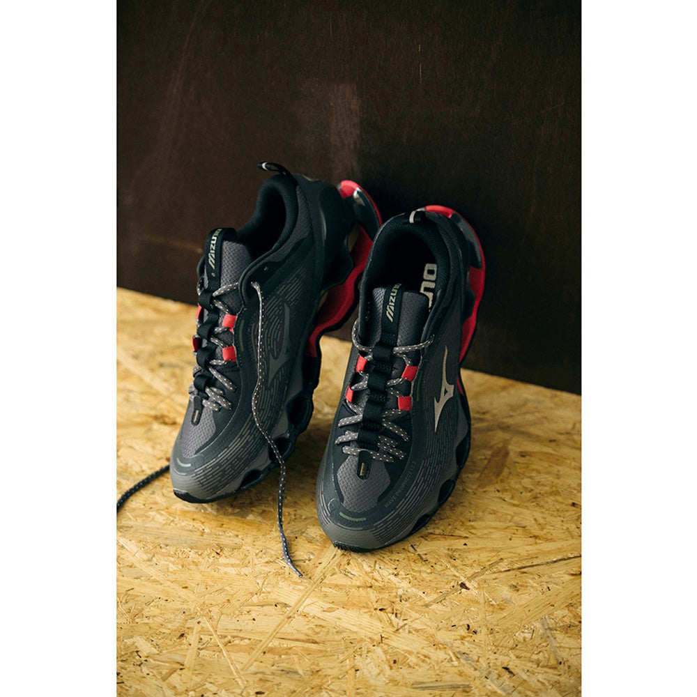 ミズノ ウエーブプロフェシー 13.2 MIZUNO WAVE PROPHECY 13.2 03:ダークグレー×シルバー×レッド メンズ スニーカー D1GA260503