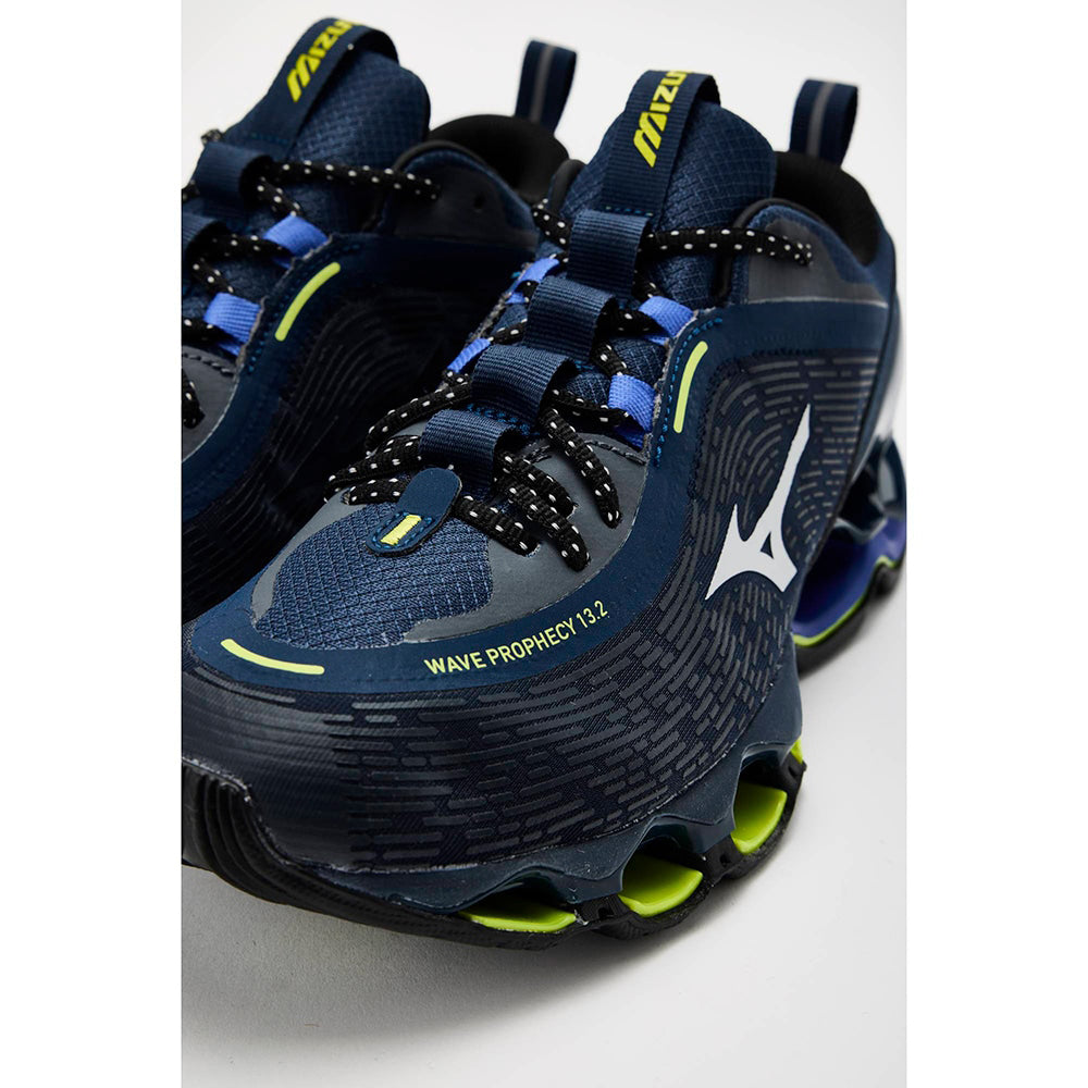 ミズノ ウエーブプロフェシー 13.2 MIZUNO WAVE PROPHECY 13.2 04:ネイビー×シルバー×ダークグレー メンズ スニーカー D1GA260504