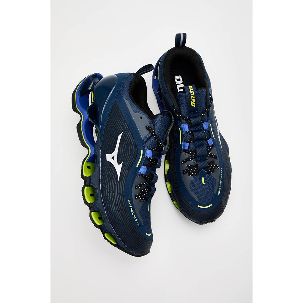 ミズノ ウエーブプロフェシー 13.2 MIZUNO WAVE PROPHECY 13.2 04:ネイビー×シルバー×ダークグレー メンズ スニーカー D1GA260504
