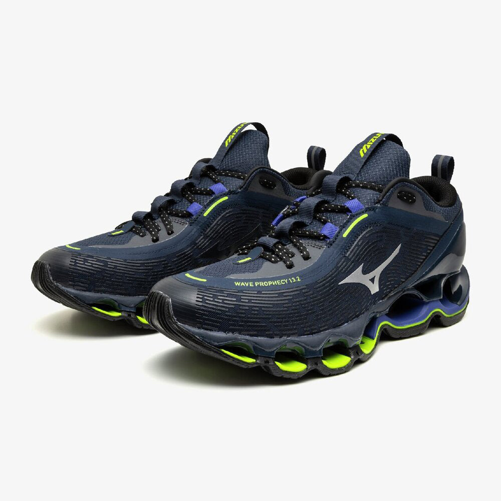 ミズノ ウエーブプロフェシー 13.2 MIZUNO WAVE PROPHECY 13.2 04:ネイビー×シルバー×ダークグレー メンズ スニーカー D1GA260504