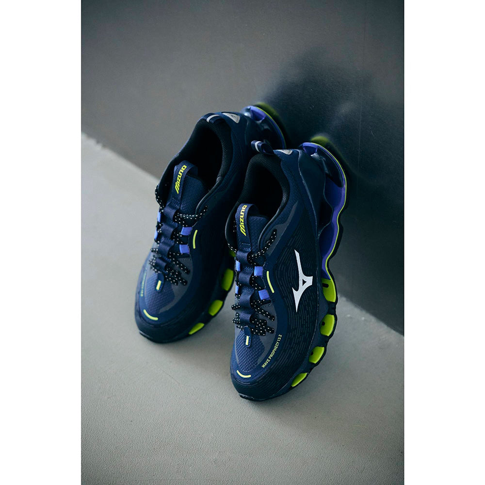 ミズノ ウエーブプロフェシー 13.2 MIZUNO WAVE PROPHECY 13.2 04:ネイビー×シルバー×ダークグレー メンズ スニーカー D1GA260504