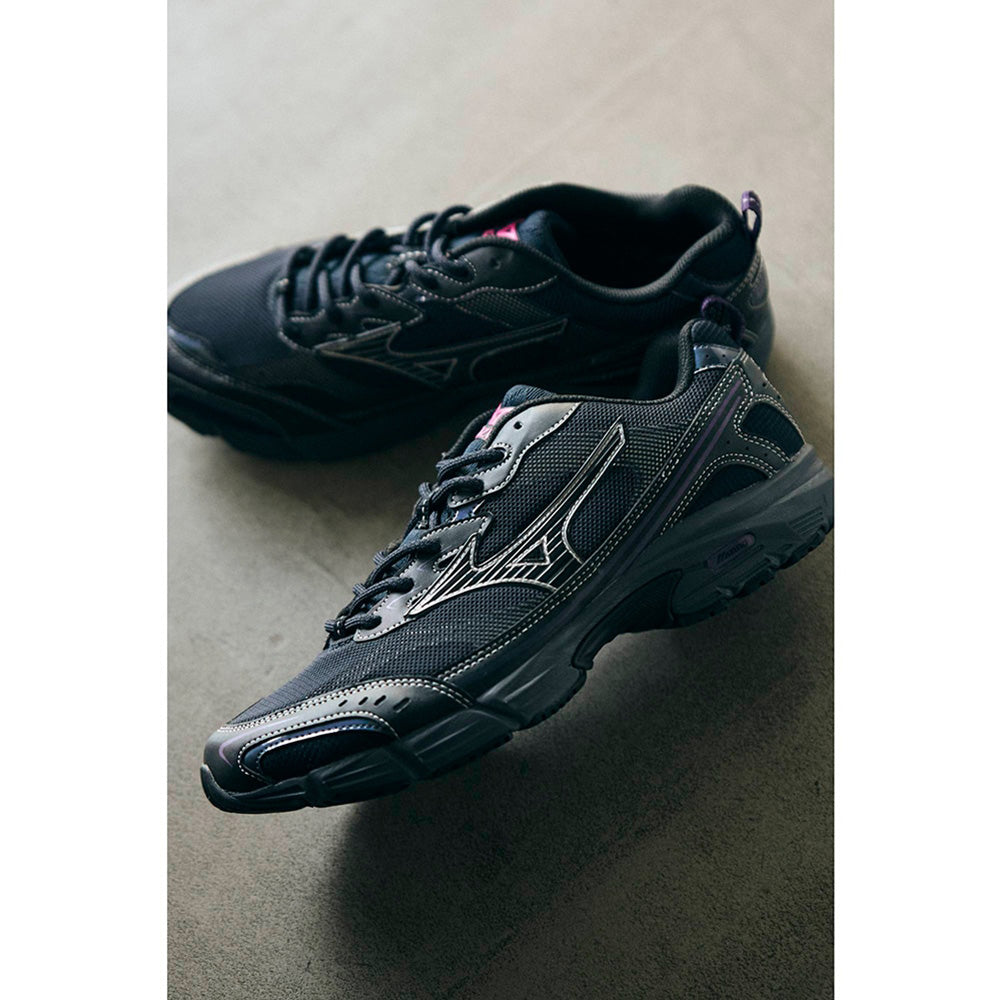 ミズノ エムエックスアール MIZUNO MXR 01:ネイビー×ブラック×パープル メンズ レディース スニーカー D1GA260701