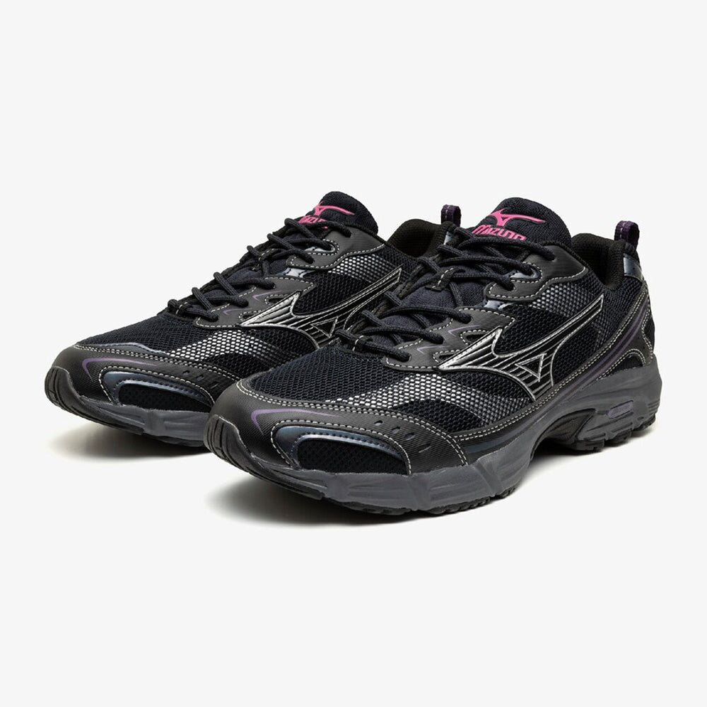 ミズノ エムエックスアール MIZUNO MXR 01:ネイビー×ブラック×パープル メンズ レディース スニーカー D1GA260701
