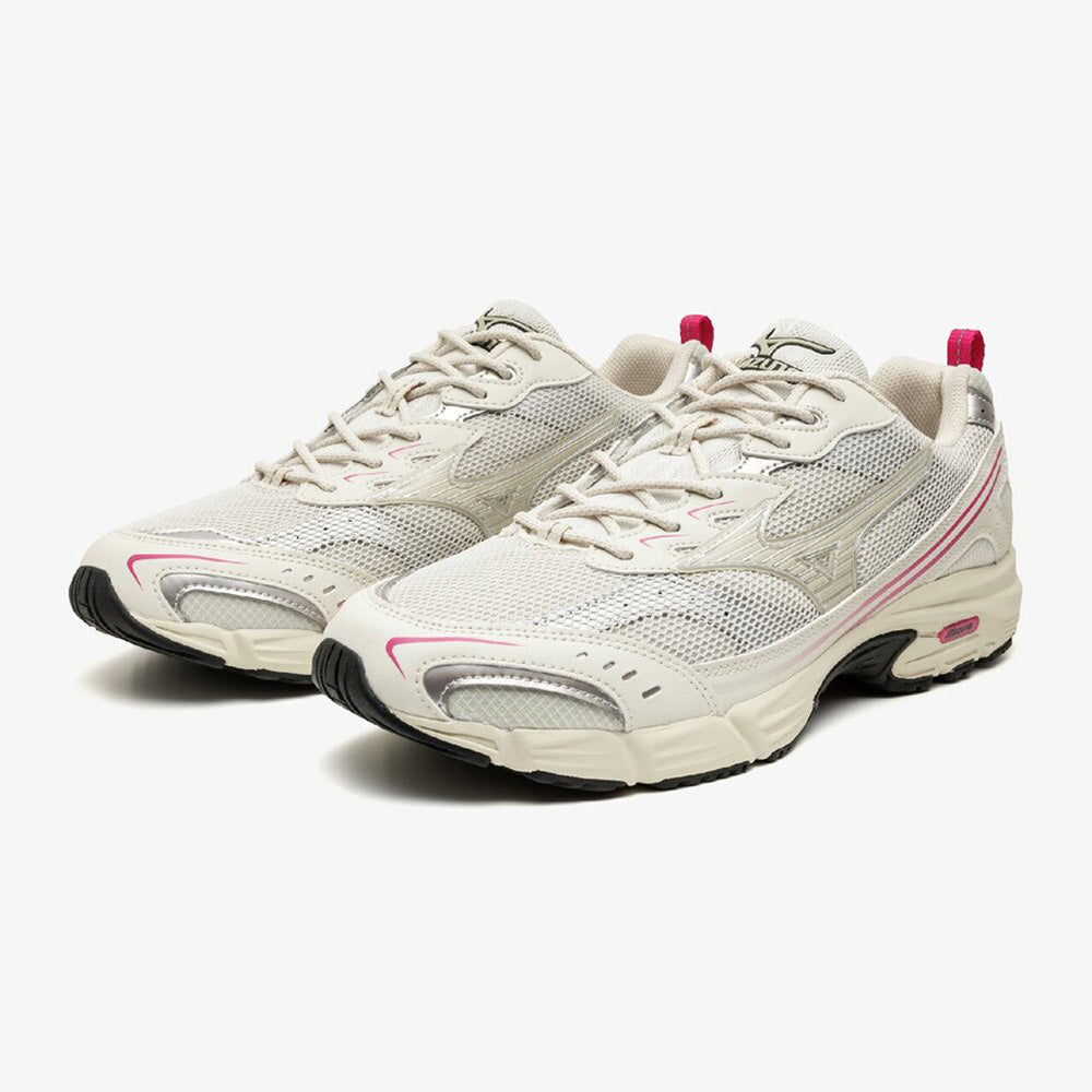 ミズノ エムエックスアール MIZUNO MXR 02:ベージュ×オフホワイト×ピンク メンズ レディース スニーカー D1GA260702