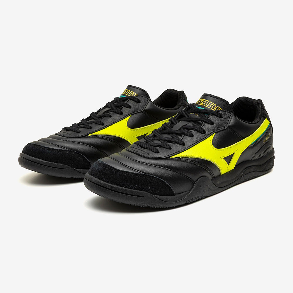 ミズノ モレリアLS MIZUNO MORELIA LS 03:ブラック×イエロー×グリーン メンズ スニーカー D1GA260A03