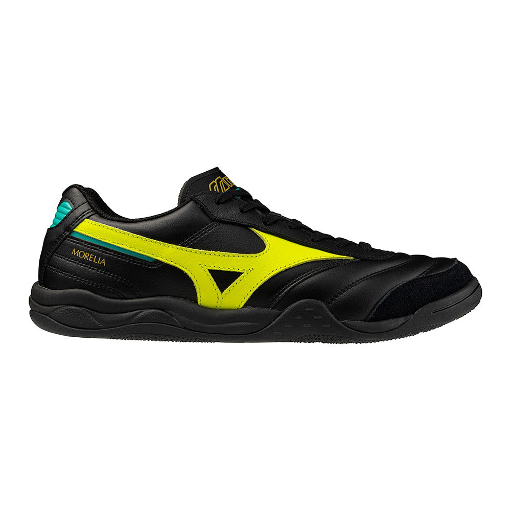 ミズノ モレリアLS MIZUNO MORELIA LS 03:ブラック×イエロー×グリーン メンズ スニーカー D1GA260A03