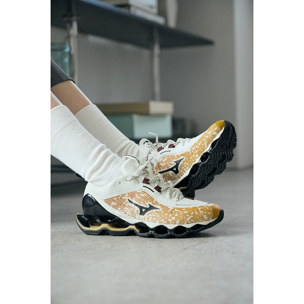 ミズノ ウエーブプロフェシー 13.2 MIZUNO WAVE PROPHECY 13.2 02:ホワイト×ブラック×オレンジ メンズ レディース スニーカー D1GA260H02