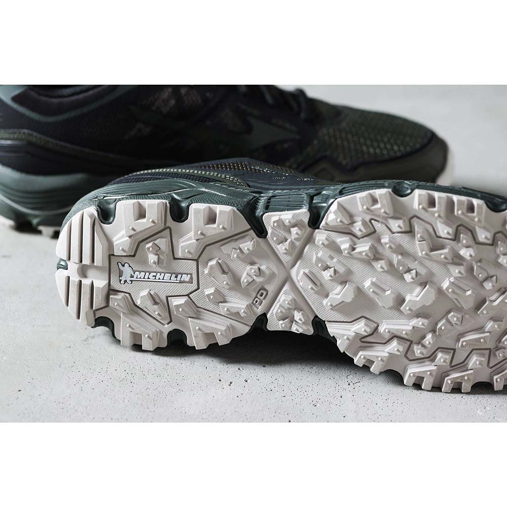ミズノ ウェーブダイチ LS MIZUNO WAVE DAICHI LS ダークグリーン×カーキ×ブラック メンズ スニーカー D1GA261003