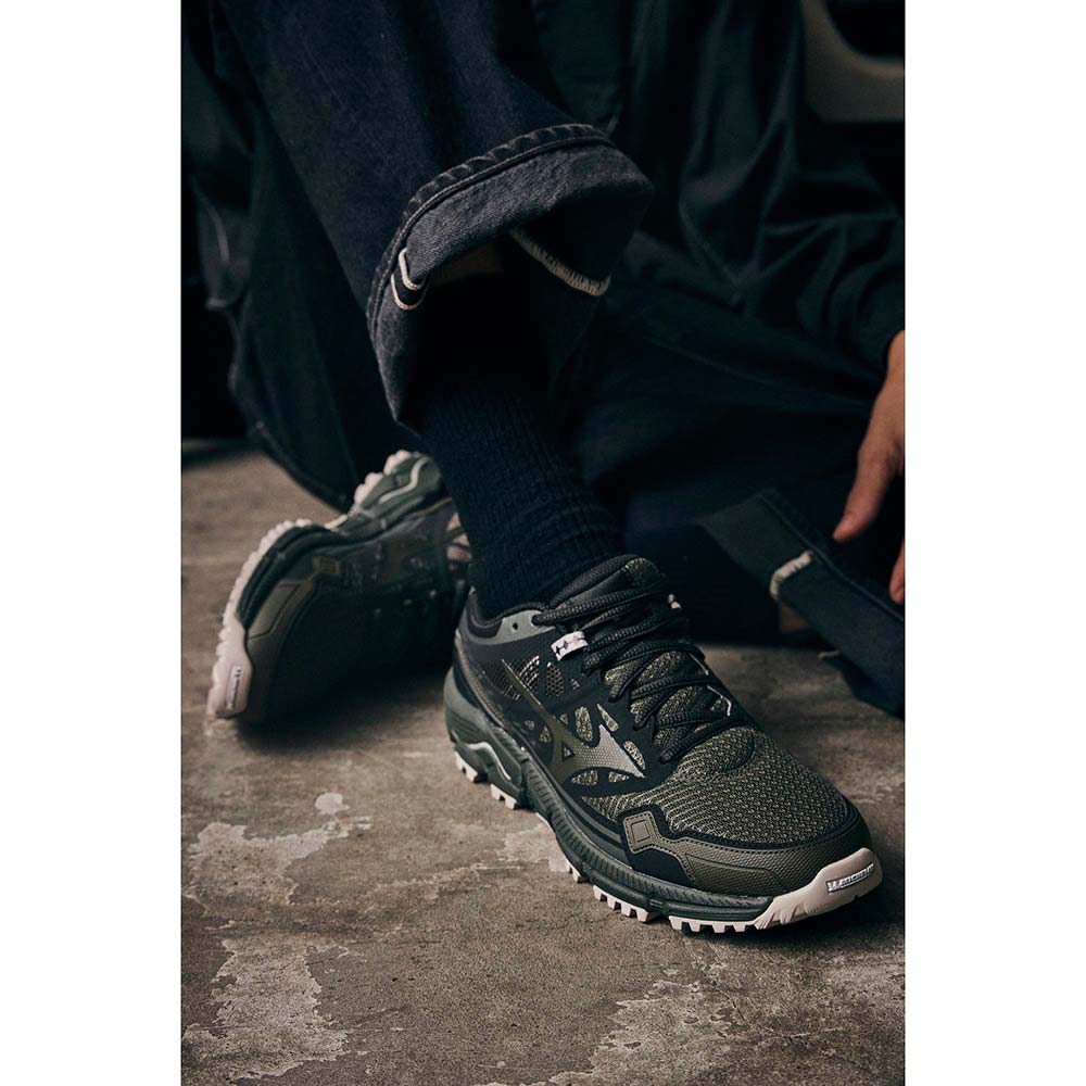 ミズノ ウェーブダイチ LS MIZUNO WAVE DAICHI LS ダークグリーン×カーキ×ブラック メンズ スニーカー D1GA261003
