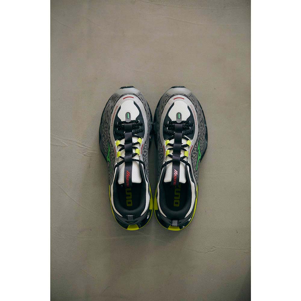 ミズノ ウェーブプロフェシー13.2 MIZUNO WAVE PROPHECY 13.2 メンズ スニーカー ライトグレー×グリーン×ライムイエロー D1GA261301