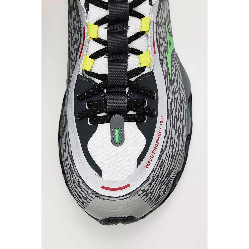ミズノ ウェーブプロフェシー13.2 MIZUNO WAVE PROPHECY 13.2 メンズ スニーカー ライトグレー×グリーン×ライムイエロー D1GA261301