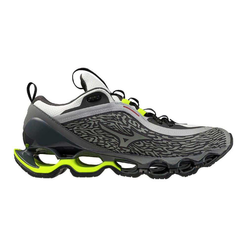 ミズノ ウェーブプロフェシー13.2 MIZUNO WAVE PROPHECY 13.2 メンズ スニーカー ライトグレー×グリーン×ライムイエロー D1GA261301