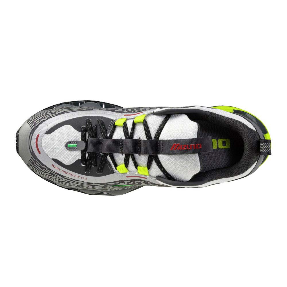 ミズノ ウェーブプロフェシー13.2 MIZUNO WAVE PROPHECY 13.2 メンズ スニーカー ライトグレー×グリーン×ライムイエロー D1GA261301