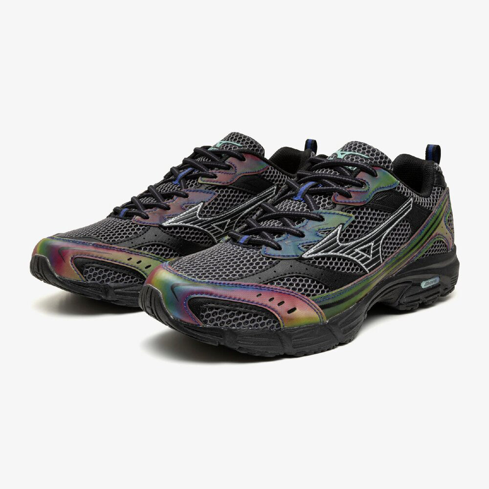 ミズノ エムエックスアール MIZUNO MXR 02:ブルー×ブラック×オレンジ メンズ スニーカー D1GA261502