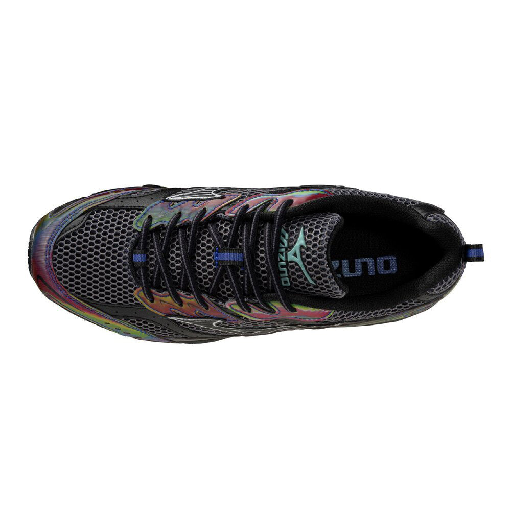 ミズノ エムエックスアール MIZUNO MXR 02:ブルー×ブラック×オレンジ メンズ スニーカー D1GA261502