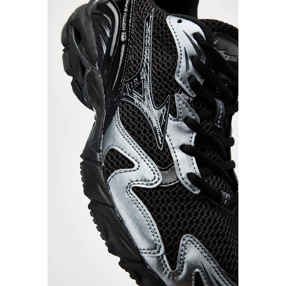 ミズノ ウエーブライダー 10 MIZUNO WAVE RIDER 10 01:ブラック×メタリックグレー メンズ レディース スニーカー D1GA261601