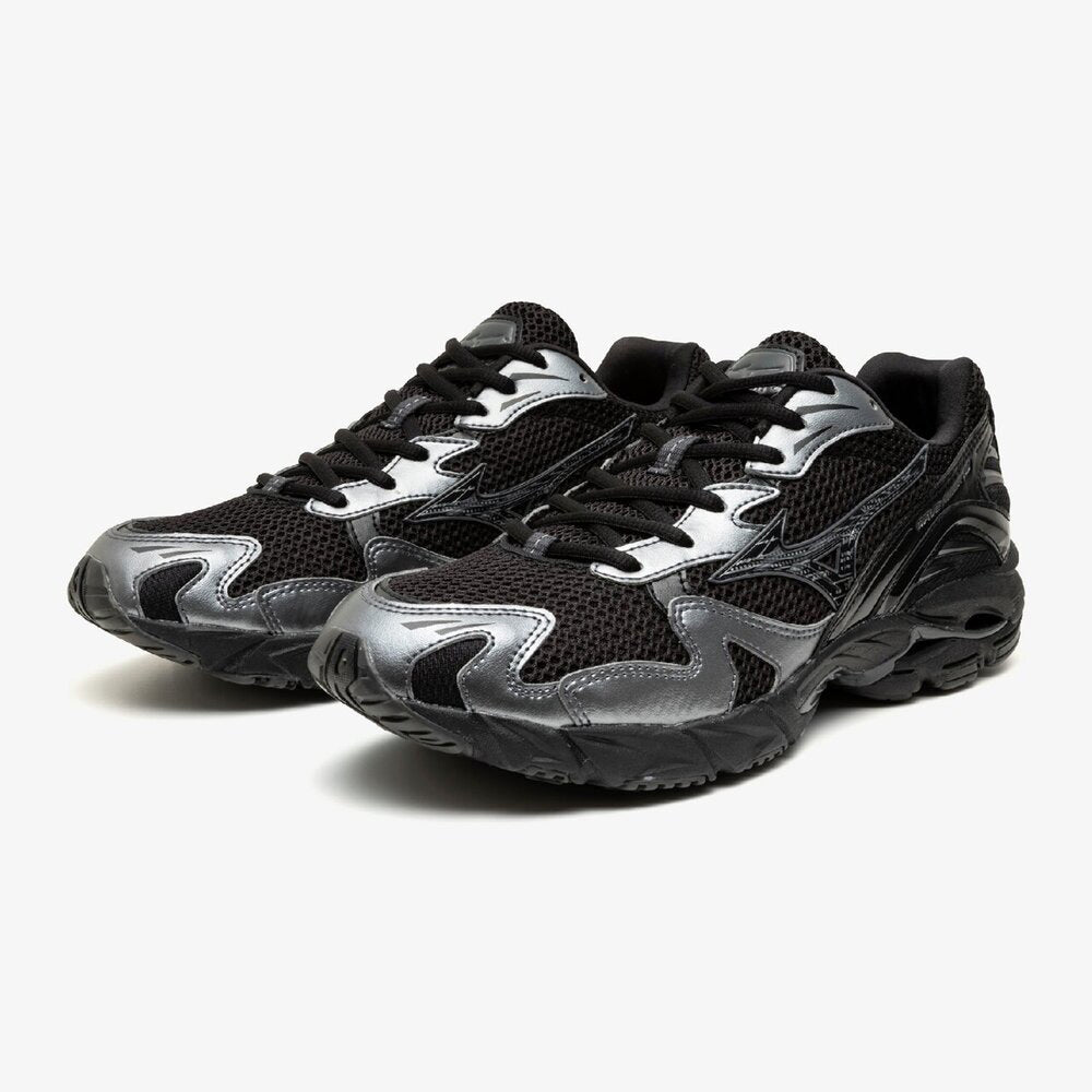ミズノ ウエーブライダー 10 MIZUNO WAVE RIDER 10 01:ブラック×メタリックグレー メンズ レディース スニーカー D1GA261601