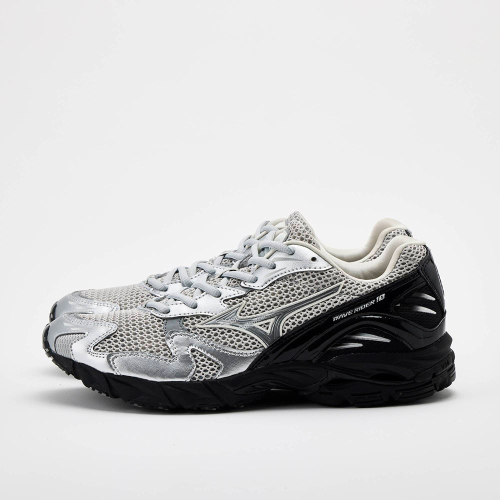 ミズノ ウエーブライダー 10 MIZUNO WAVE RIDER 10 02：シルバー×オフホワイト×ブラック メンズ レディース スニーカー D1GA261602