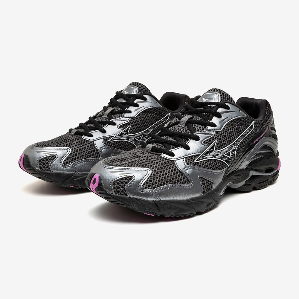 ミズノ ウエーブライダー 10 MIZUNO WAVE RIDER 10 02:チャコール×ブラック×ピンク メンズ レディース スニーカー D1GA261D02