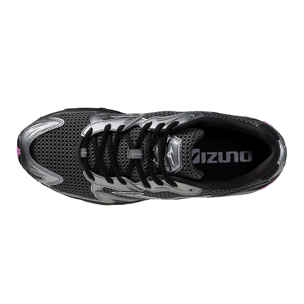 ミズノ ウエーブライダー 10 MIZUNO WAVE RIDER 10 02:チャコール×ブラック×ピンク メンズ レディース スニーカー D1GA261D02