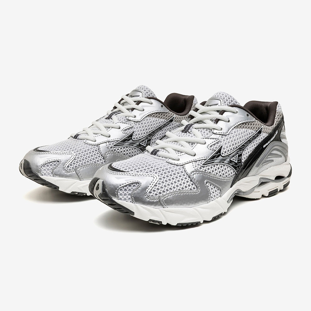 ミズノ ウエーブライダー 10 MIZUNO WAVE RIDER 10 06:ホワイト×チャコール×シルバー メンズ レディース スニーカー D1GA261D06