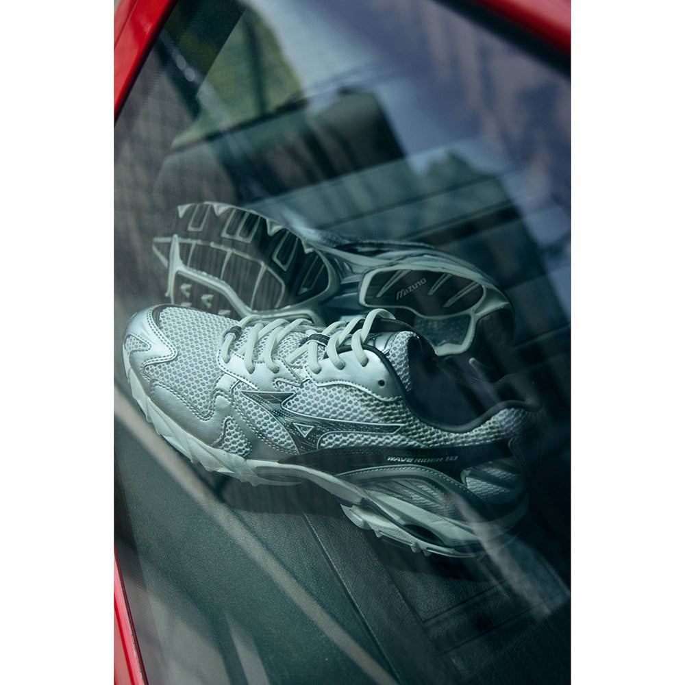 ミズノ ウエーブライダー 10 MIZUNO WAVE RIDER 10 06:ホワイト×チャコール×シルバー メンズ レディース スニーカー D1GA261D06