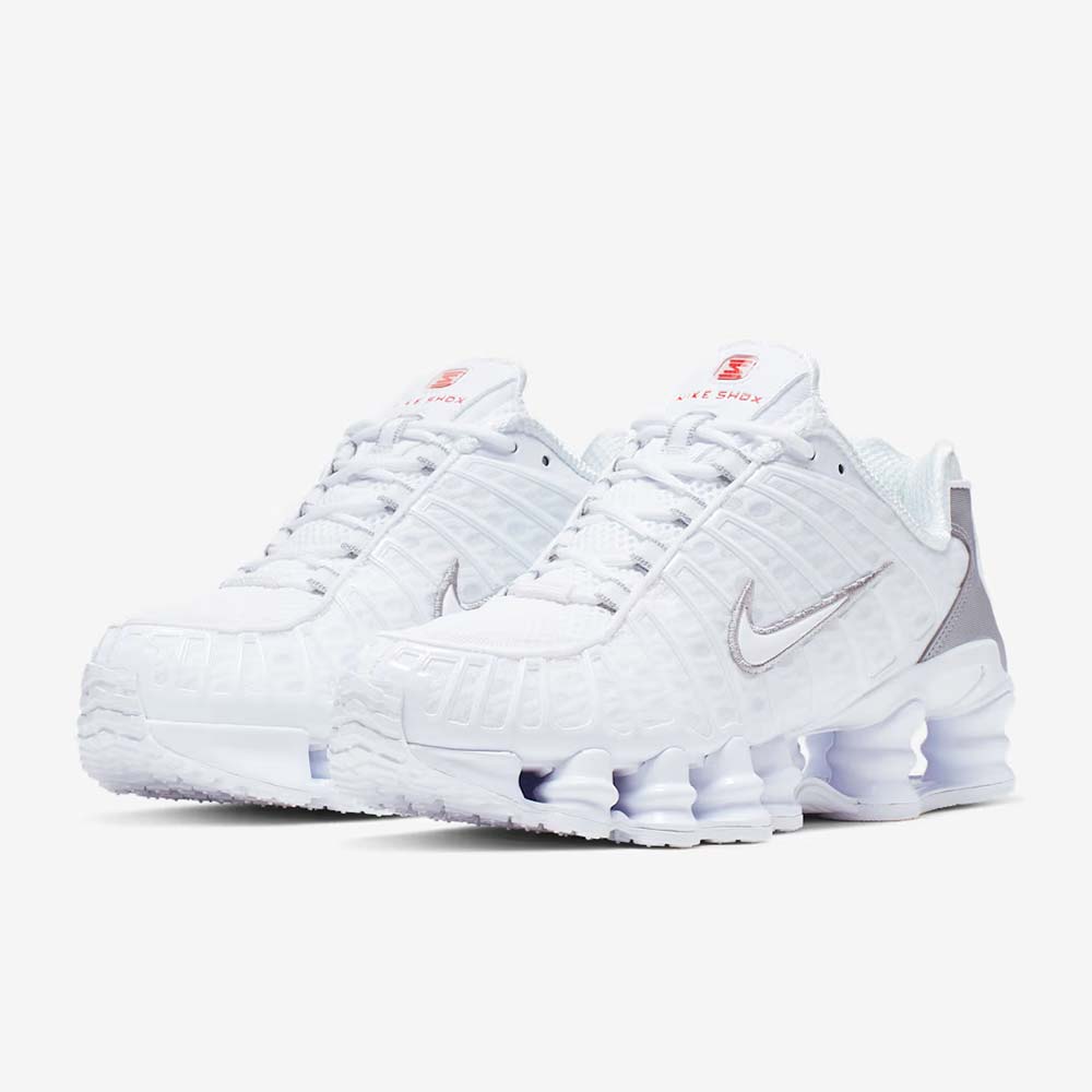ナイキ ウィメンズ ショックス TL NIKE WMNS SHOX TL ホワイト/メタリックシルバー レディース スニーカー AR3566-100
